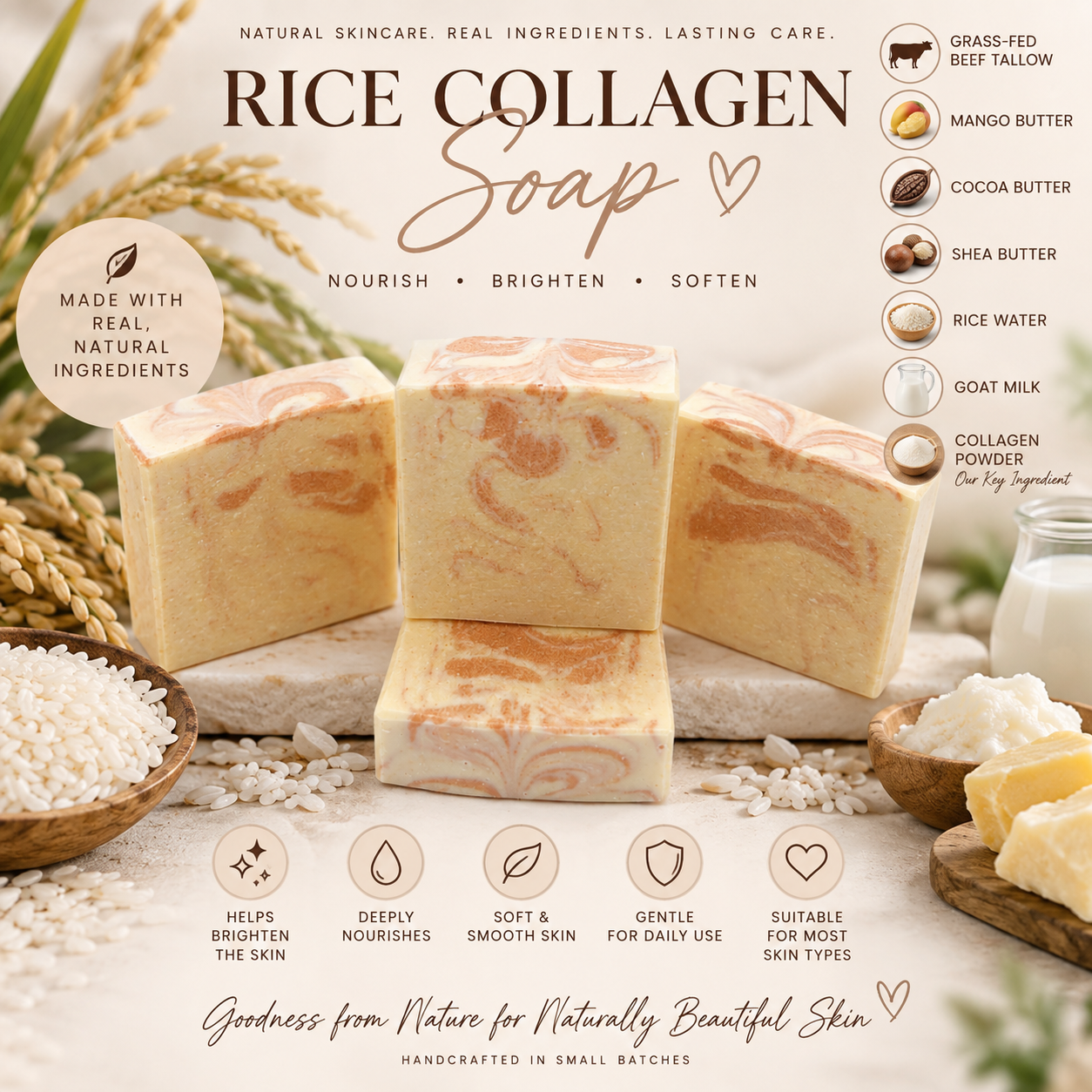 Rice Collagen Soap