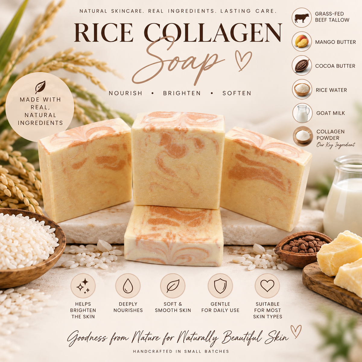Rice Collagen Soap