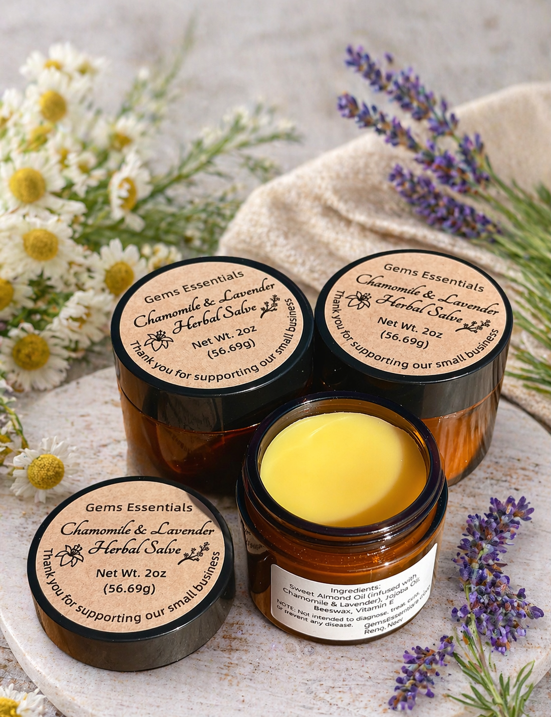 Chamomile & Lavender Herbal Salve