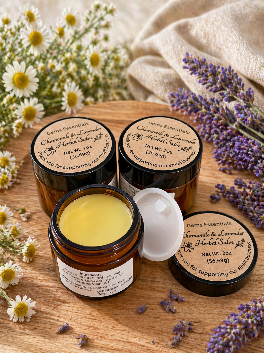 Chamomile & Lavender Herbal Salve