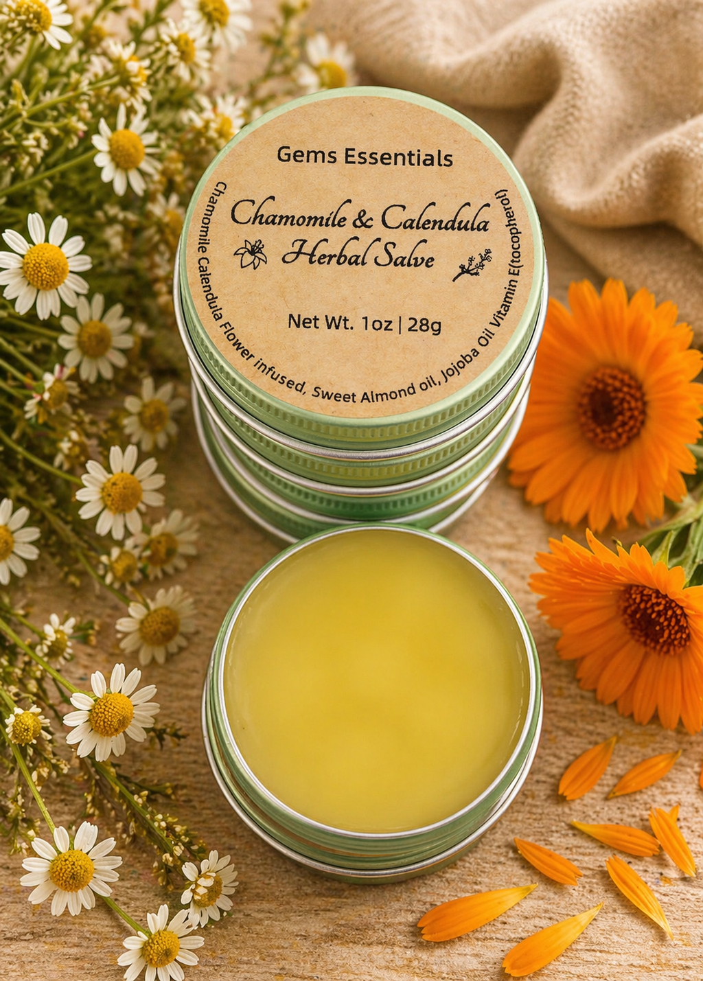 Chamomile & Calendula Herbal Salve